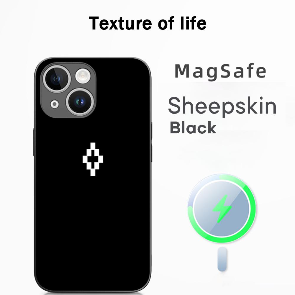 

Fashion burlon cool logo deisgn Phone Case For iPhone 17 16 15 14 13 12 Plus Pro Max High-end Luxury Magsafe Sheepskin iPhone 12 Pro Max