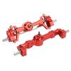 High-Strength Front and Rear Axles for RC Cars, Universal Design, 1-Piece Set, 4-Wheel RC Axle, Aluminum Alloy, Easy Installation, Red, Compatible