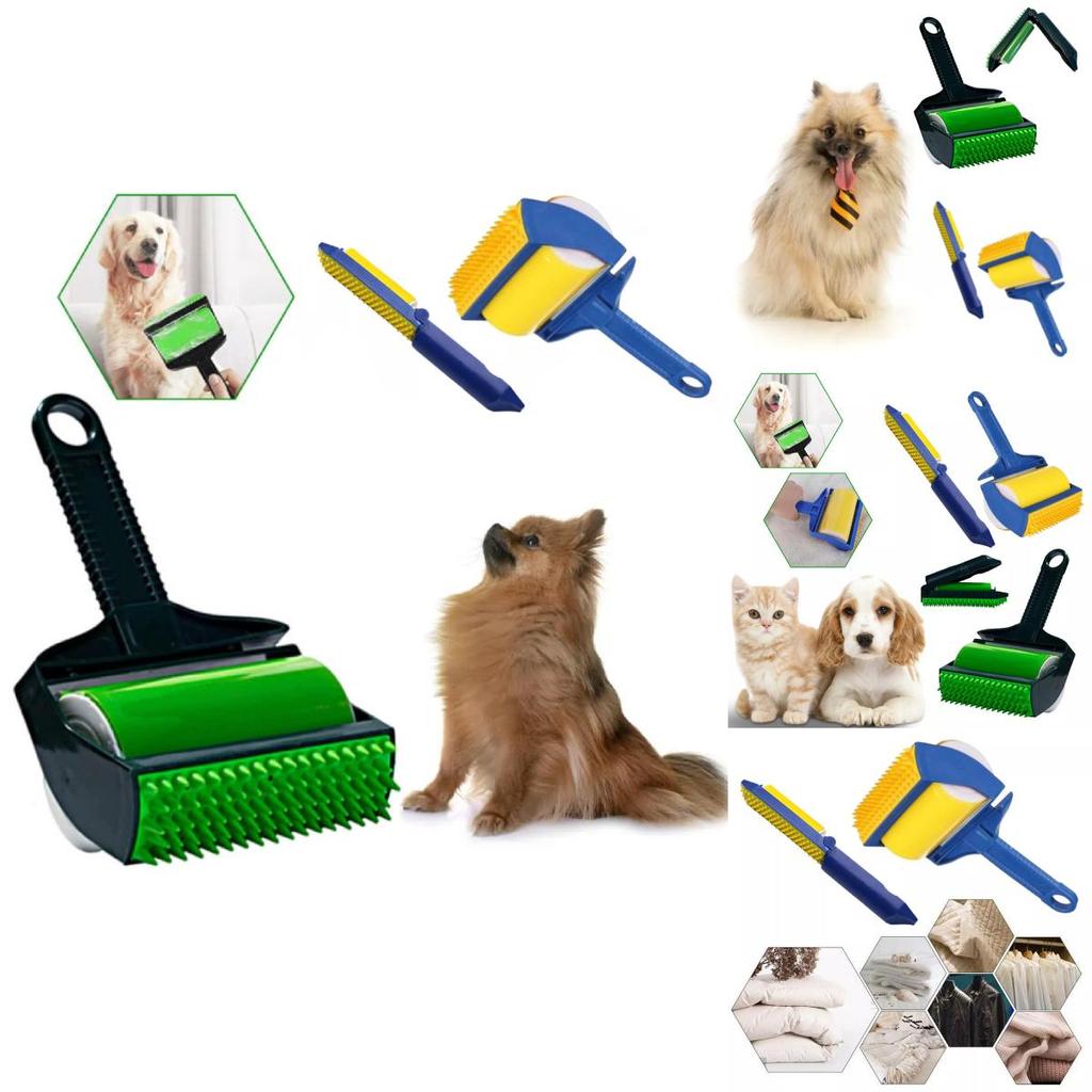 Versatile A3484 Pet Hair Remover Kit Washable Dual Use Convenient Cleaning Tool