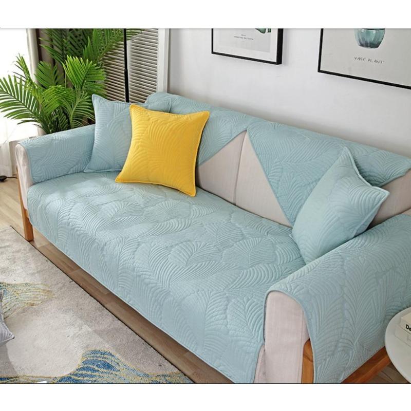 Fashionable And Simple Double-Faced Pure Cotton Sofa Cushion Four All Season universal Anti Slip And Dustproof Sofa Cushion