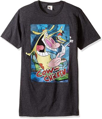 T Line Cow And Chicken Graphic T-Shirt
