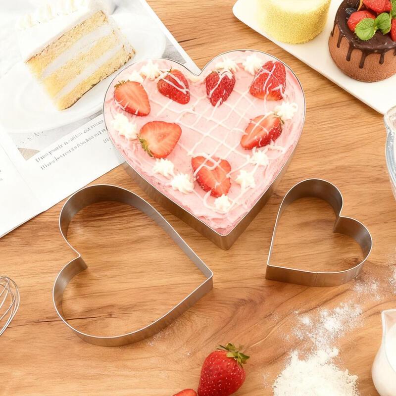 MDNG Stainless Steel Heart Mousse Ring Baking Tool