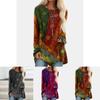 Plus Size Womens Hippie Boho Long Sleeve Tops With Soft Material And Floral Pattern
