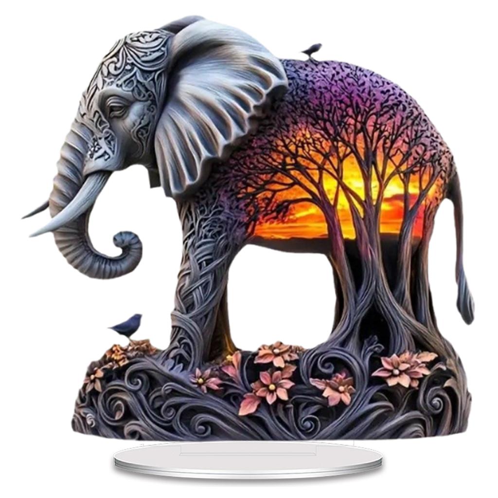 Acrylic 3D Mythical Ornaments Statue Retro Western Fantasy Themed Acrylic Decorations for Living Room Home Office Accessories