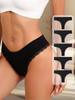 5Pcs Women Thongs Sexy Lace Panties Low Waist Underwear Girls Briefs G-String Breathable Ladies Panty Black Female Lingerie S-XL