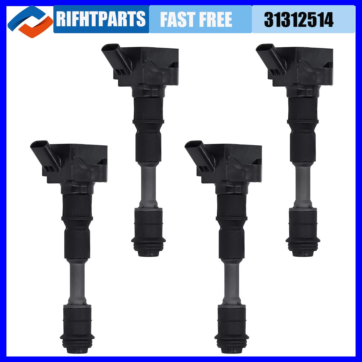 

Car New Ignition Coil For Volvo S60 S80 S90 V60 V90 XC40 XC60 XC70 XC90 2.0L 2015- 7805-9657 UF756 T2 T3 T5 T6 T7 31312514 4pcs