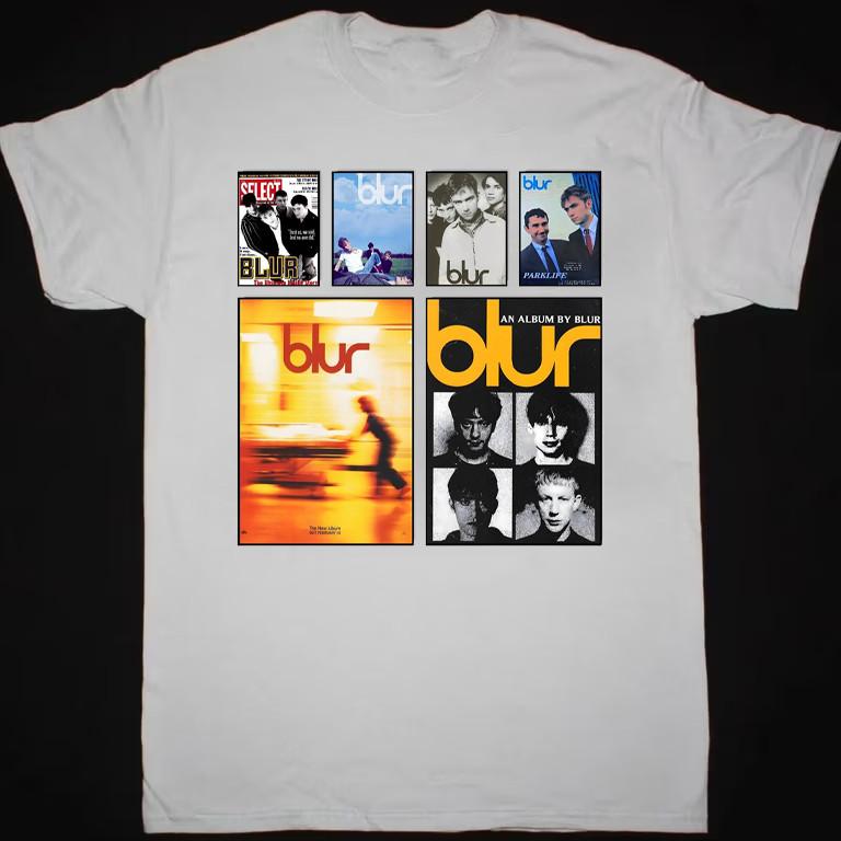 Blur Band Albums Collection SHirt Shirt Unisex Concert S5XL Reprint TR482 Unisex T-Shirt S