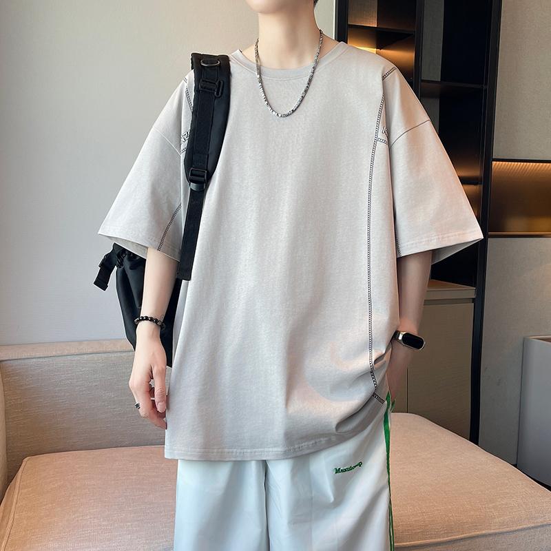 Short-sleeved T-shirt Tops Half-sleeve Round Neck Half-sleeved T-shirt