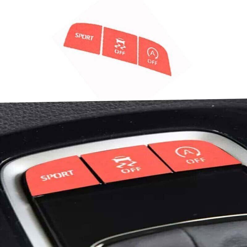 - Trim Console Gear Shift Button Sticker For Toyota Corolla Red Center