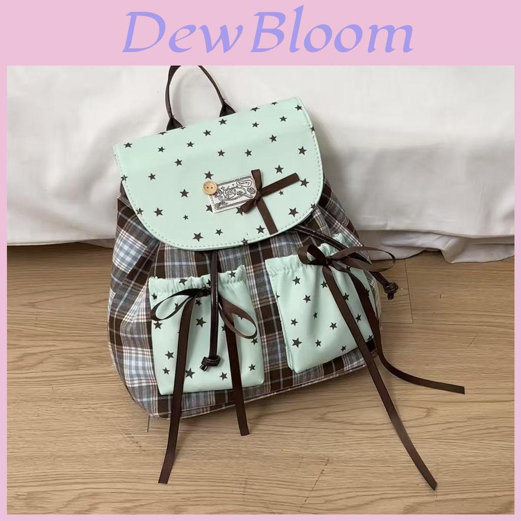 Kids Backpack With Star Pattern And Breathable Nylon For School And Travel