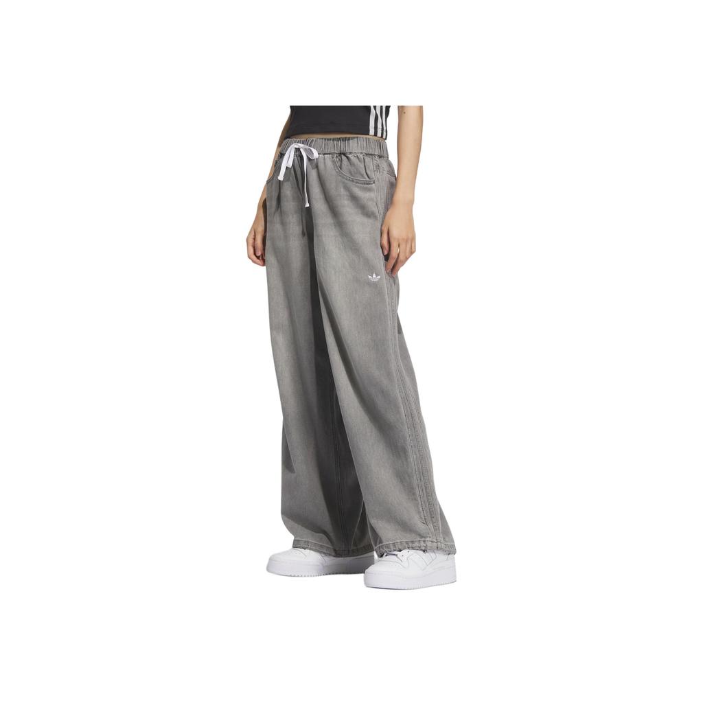 adidas Originals SS25 Měkké džínové nastavitelné dámské joggery KC5839