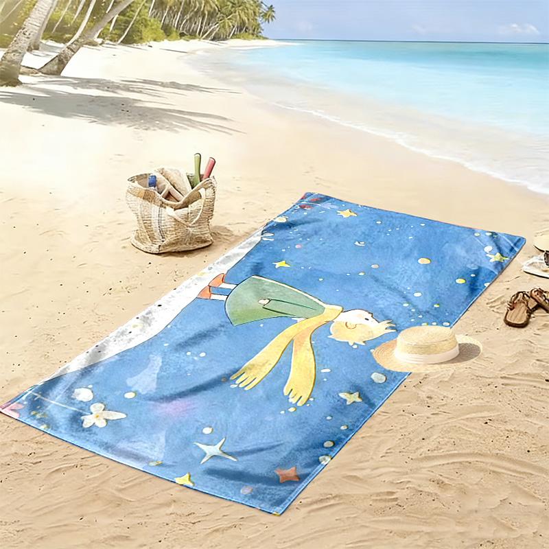The Little Prince2 Print Beach Towel, Large Soft Quick Dry Towel for Beach Camping Swimming