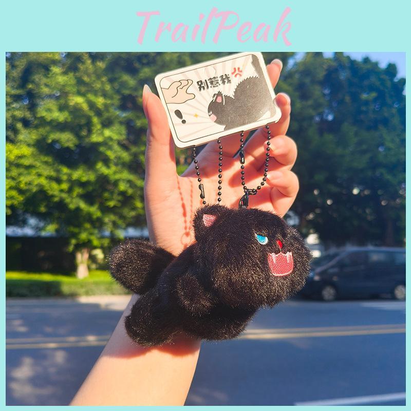 And Cozy Cute Plush Cat Keychain Duo With Magnetic Design For Attachment Easy