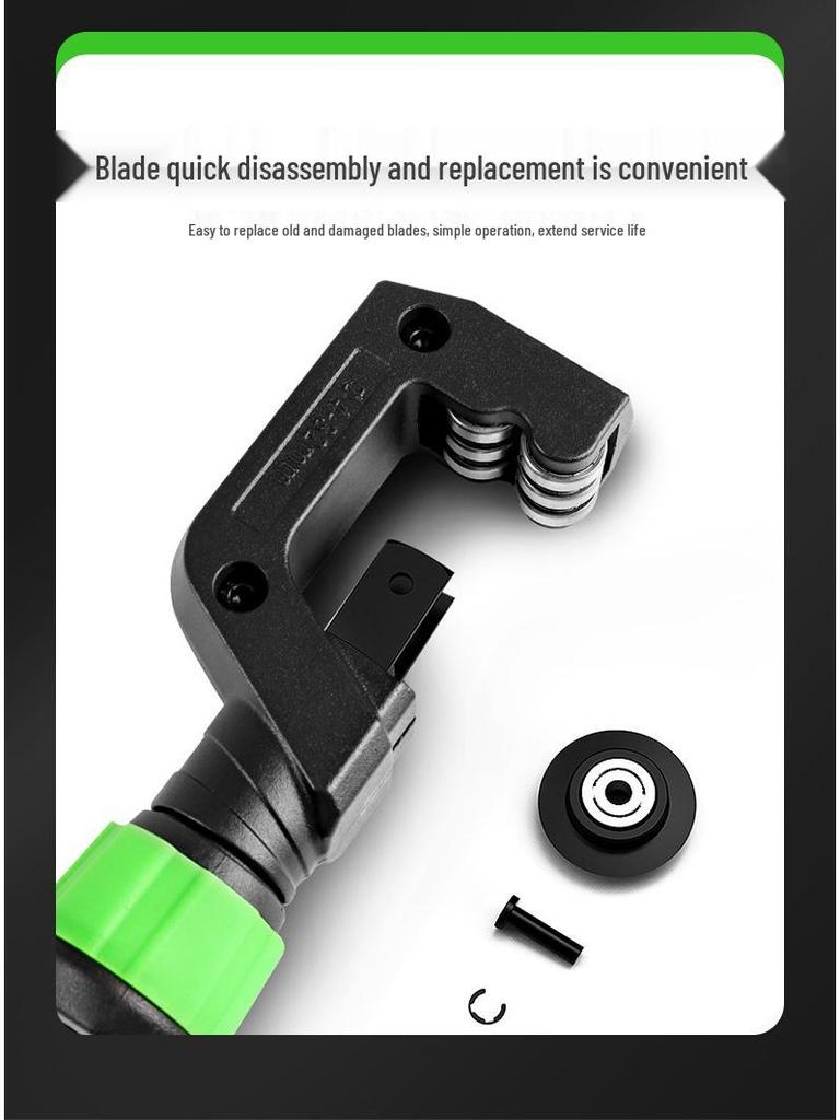 Pipe Cutter: Bearing Type for PVC, Stainless Steel, Copper - Manual, Durable Design