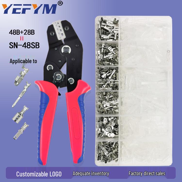 YEFYM N-48BS Crimping Pliers Terminal Set for Car & Motorcycle Electronics
