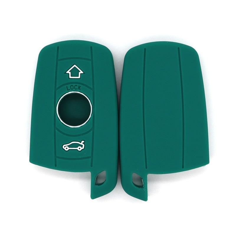 Autoschlüsseletui für BMW 1 3 5 6 Serie E90 E91 E92 E60 Fob 3 Tasten Auto Silikon Autoschlüsselabdeckung