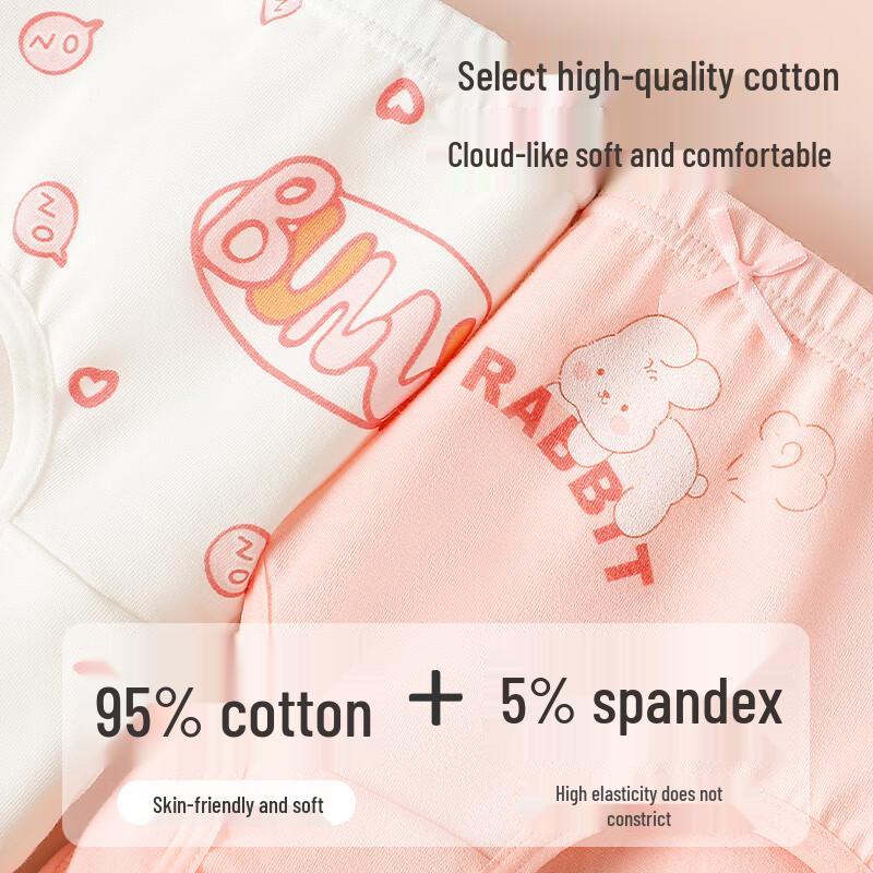 Langsha Girls' Pure Cotton Briefs
