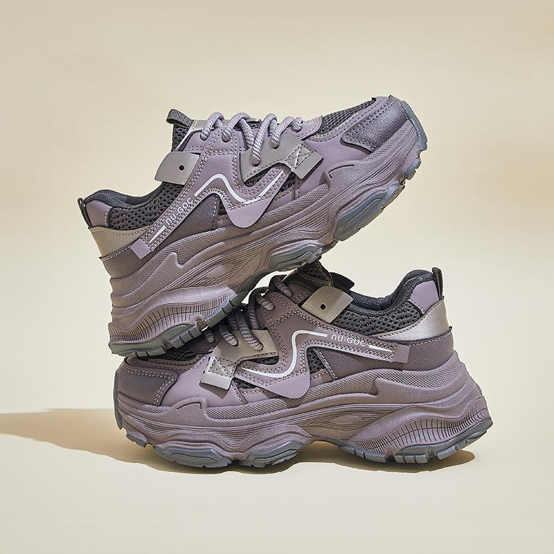 Ins Korean Version of the New Dad Shoes Women's Spring Student Sports Running Casual Shoes Platform Height Increase ZL7522