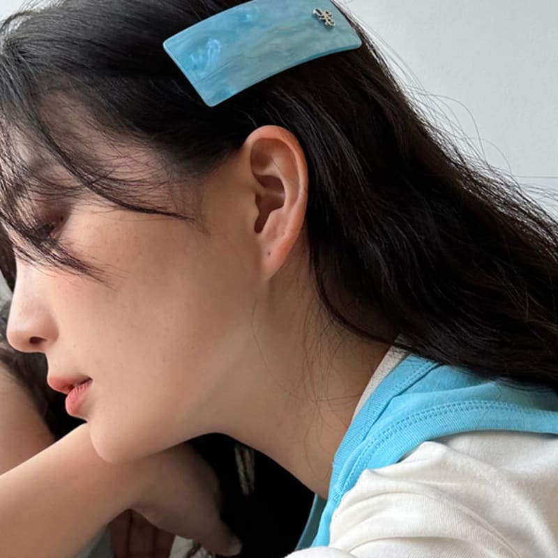 

geegee square hair pin - aqua AQUA