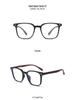 Literary Retro Wood Grain Large Frame Glasses, Anti-Radiation & Blue Light, TR Ultralight, Trendy Unisex High-End M03.
