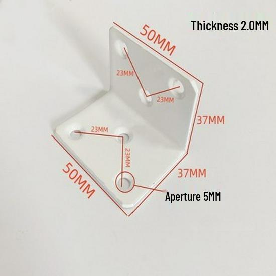 Right-Angle Iron Bracket for Wardrobe, Bed, or Chair Reinforcement