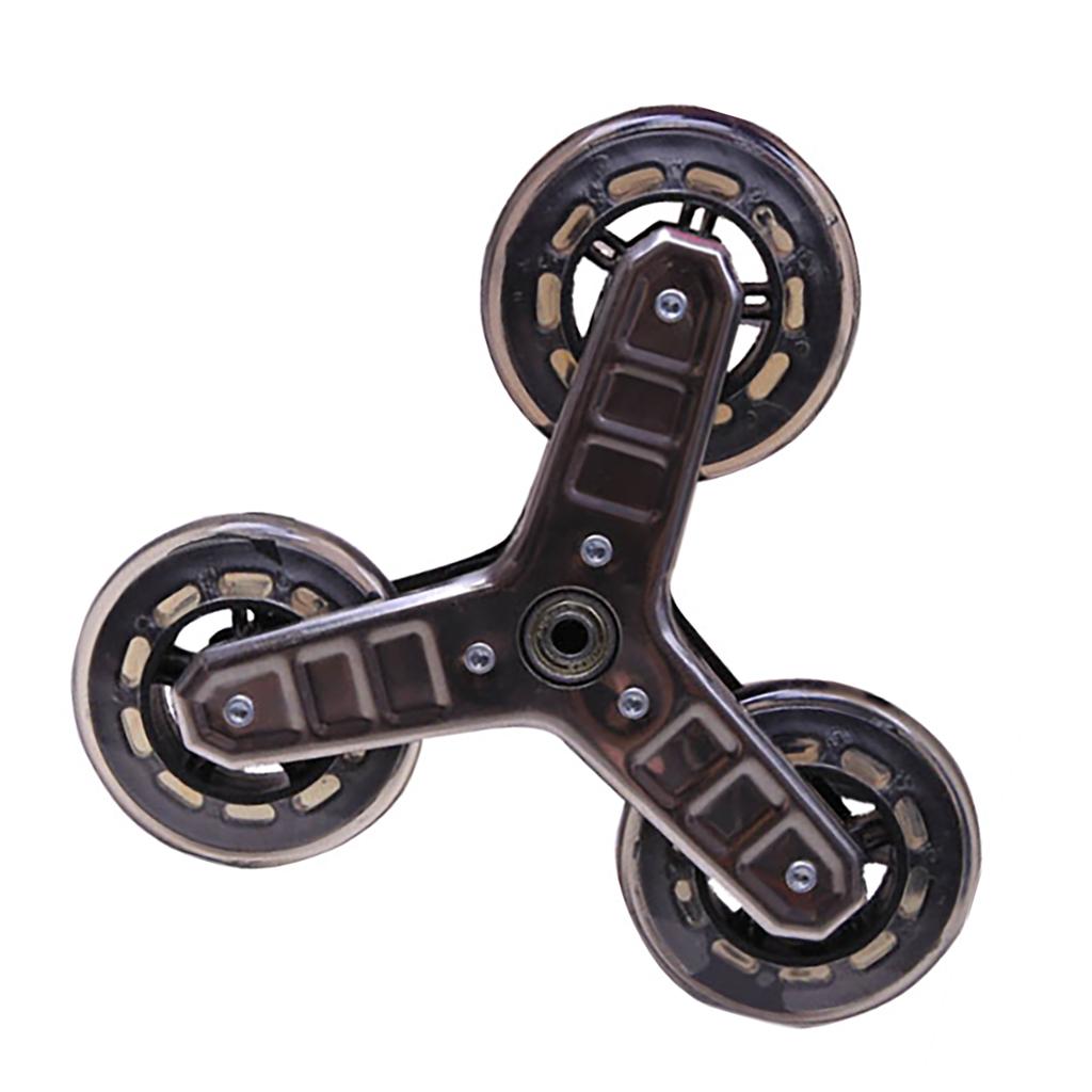 2Pcs Stair Climbing Wheel Triangular Trolley Casters Climbing Shopping Cart Replacement Wheel Shopping Cart Wheel