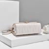 New Women Fashion Peach Heart All-Match Messenger Bag Solid Color Females Square Popular Shoulder Chain Flap Bags For Ladies