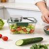 Salad Container with Dressing Compartment ABS Reusable Leakproof Portable Salad Lunch Box Food Storage Container for School  