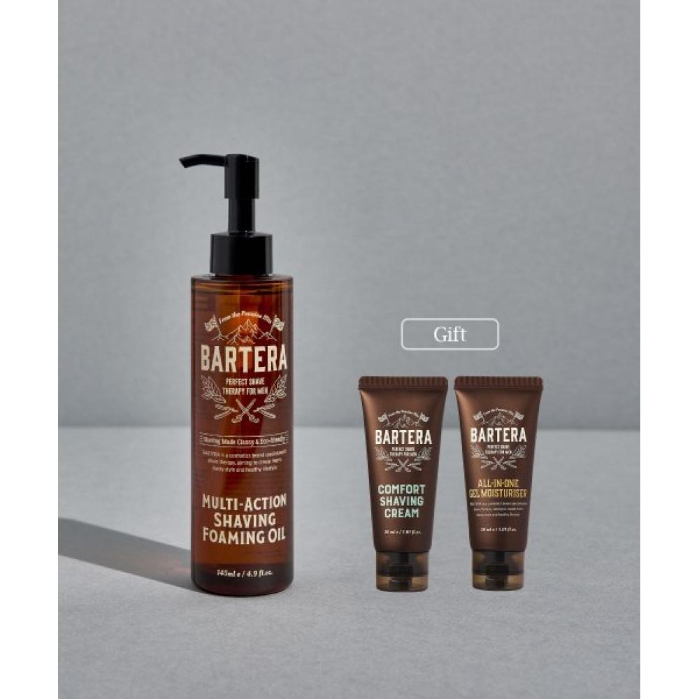 Bartera Multi Action Shaving Foaming Oil Special Set For Men none