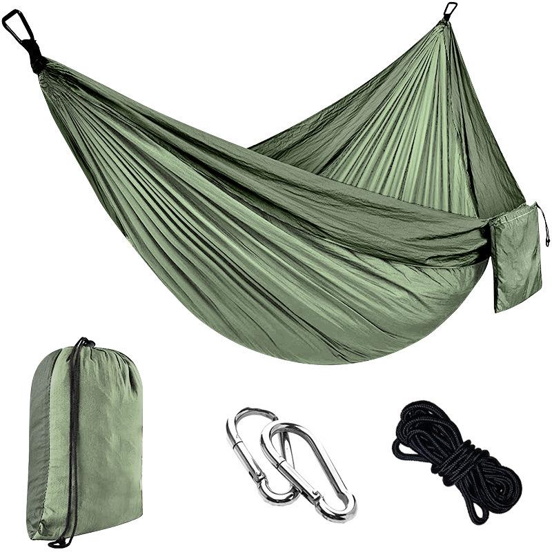 Portable Nylon Parachute Camping Hammock Swing Chair (Single/Double)