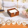 2 Stück Quadratische Holz Taschentuchbox Esszimmer Serviettenhalter Küche Papierhandtuchspender Hülle Zuhause Restaurant Tischzubehör