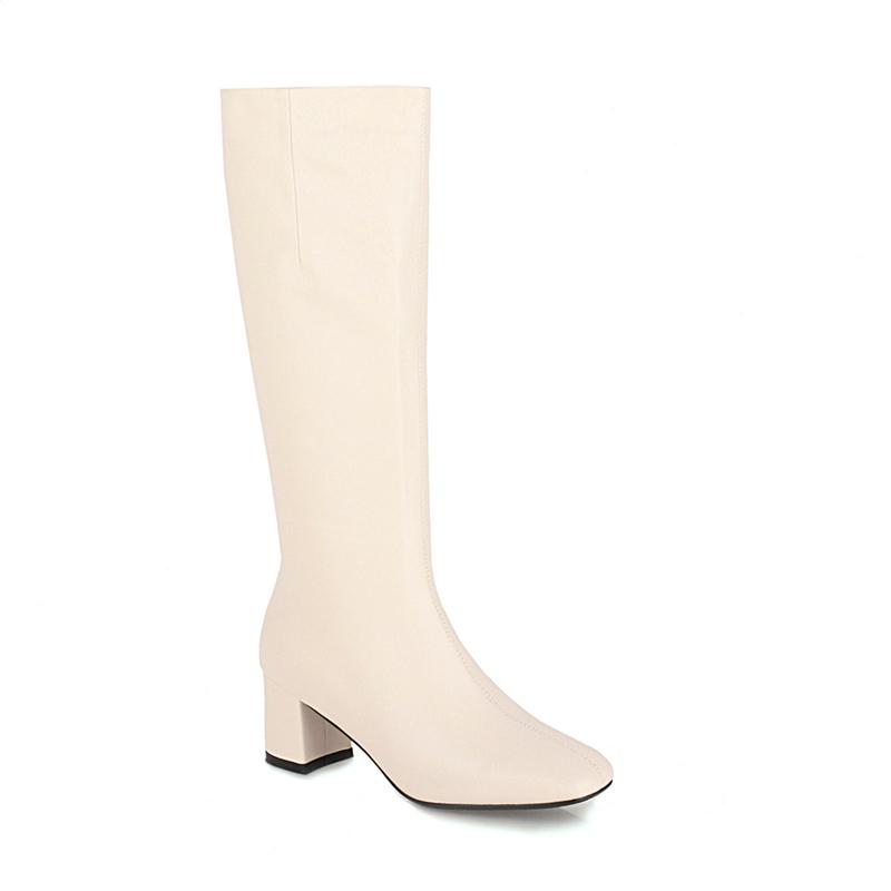 

Модные женские высокие сапоги осень-зима на молнии коричневые сапоги до колена женская обувь элегантные удобные длинные туфли женские большой размер 48 47