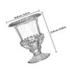1Pcs Transparent Retro Glass Vase Flower Pot Decoration for Home Office Wedding Desktop Candleholder Flower Arrangement Vase