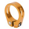 Bike Seat Post Clamp Aluminium Alloy Mountain Bike Quick Release Seatpost Collar for Cycling EnthusiastsGold