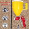 Leopard King 3L Red Spray Gun for Exterior Wall Stone Paint and Mortar