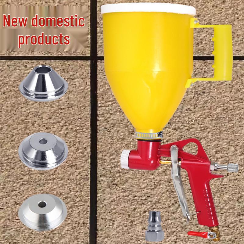 Leopard King 3L Red Spray Gun for Exterior Wall Stone Paint and Mortar