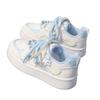 Trend niche thick baseplate shoes women's spring summer new models show feet small fashion casual little white bread shoes