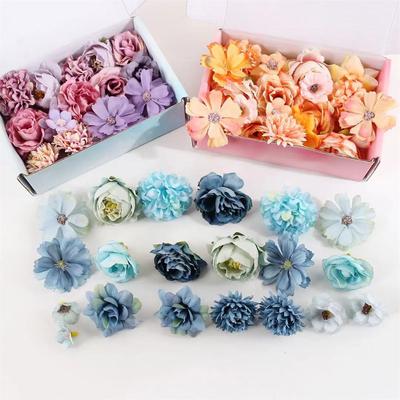 1 Beutel Künstlicher Blütenkopf für Wohnkultur Hochzeitsblumen Wanddekoration DIY Haarschmuck Corsage Handgemachtes Bastelmaterial