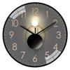 12-inch 30cm Light and Luxurious Light and Shadow Automatic Time-sensitive Radio Clock Home Living Room Bedroom Mute Clock Wall Clock