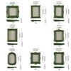 Green Picture Frame Ornaments Resin Photo Display Holders Baroco Style Photo Frame  Living Room