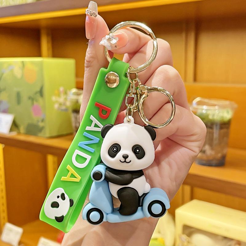 Adorable Cartoon Panda Keychain 2025 - Cute Backpack Pendant & Small Gift from Chengdu, National Treasure Edition