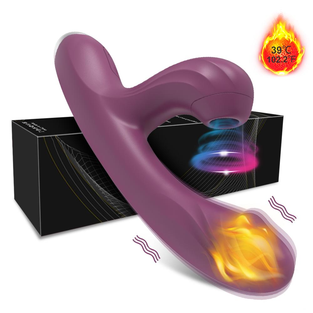 Kvinners G-punkt Vibrator Klitoris Sugekopp Kraftig Klitoris Vakuum Stimulator Silikon Vibrerende Kvinnelig Onani Sexleketøy Par
