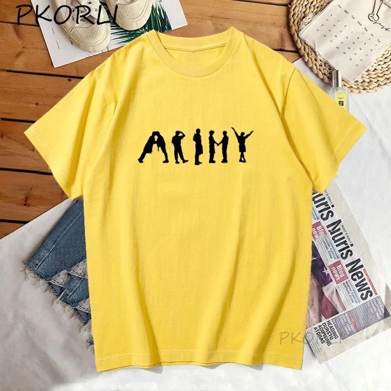 K Pop Tričko Streetwear Dámské Army J-Hope Tričko Permission To Dance Pánské Oblečení Bangtan Kpop Merch Top Streetwear Trička
