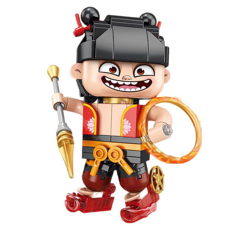 Compatible Lego Nezha Reborn & Ao Bing Cartoon Assembly Building Blocks & Gifts