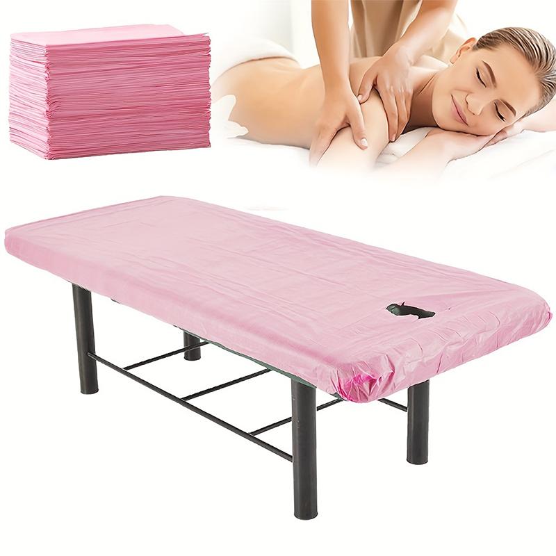 10 ks Jednorázové 215 cm x 100 cm Netkané Masážní Prostěradla Přehoz na Spa Lůžko