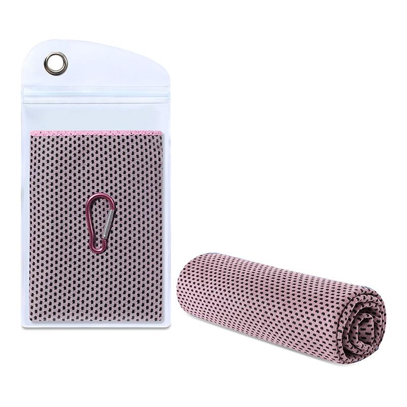 Summer New Yoga Fitness Quick-Dry Cooling Towel, Outdoor Running Cooling Sports Towel, Ice Silk Breathable Sweat-Wicking, Unisex