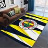 Tappeto Tappetino con Logo Fenerbahçe per Soggiorno Camera da Letto Casa Decorazione Divano, Tappetino Antiscivolo per Giochi Bambini