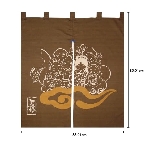 MAEDA SENKO Kaiuntei Good Luck Curtain with Seven Lucky Gods 037618
