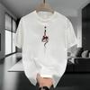 Women Men Cotton T Shirt Round Neck Short Sleeve Print Casual T-shirts