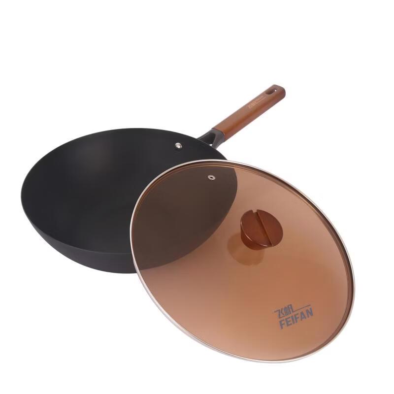 

Zhi Shi 32cm Cast Iron Wok with Lid